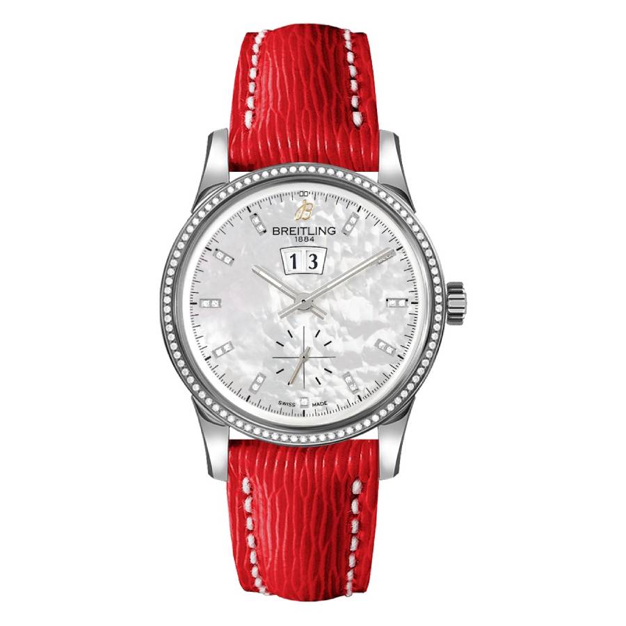 Transocean Automatic Diamond Mother of Pearl Dial Watch