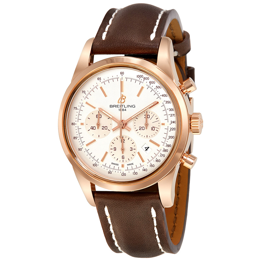 Breitling Transocean Chronograph Automatic Rose Gold Men's Watch RB015212-G738BRLT