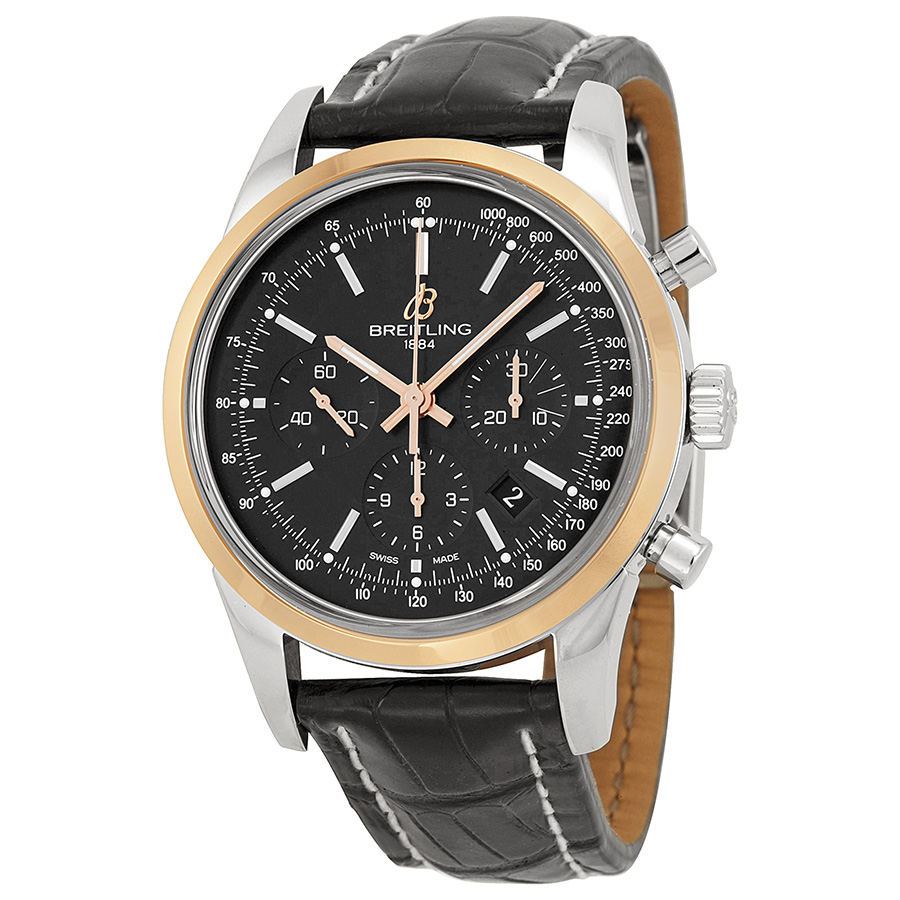 Breitling Transocean Chronograph Black Dial Men's Watch UB015212-BC74BKCD