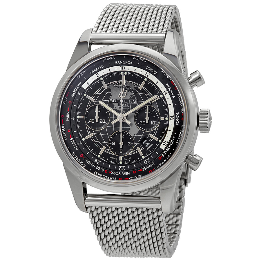 Breitling Transocean Chronograph Unitime World Time Automatic