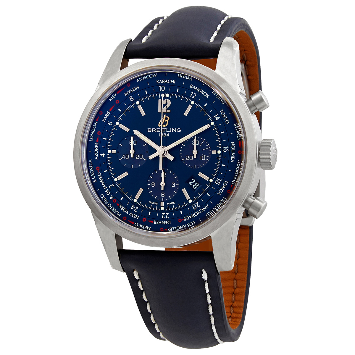 Breitling Transocean Unitime Pilot Automatic Men's Watch AB0510U9/C879/102X/A