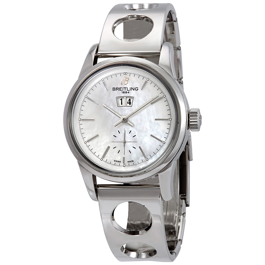 Breitling TransoceanAutomatic Mother of Pearl Dial Men's Watch IB011012/A693LBRCT