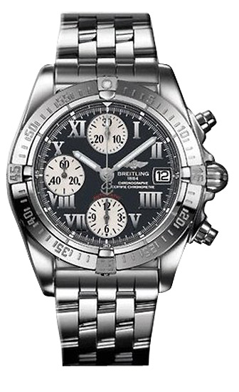 Breitling Windrider Chrono Cockpit Steel Black Men's Watch A1335812-B786
