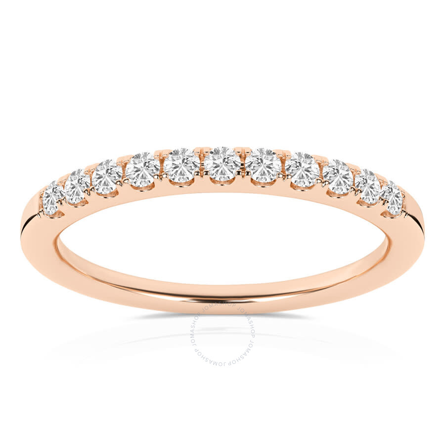 Brilliant Diamond 0.25 Carat 14k Rose Gold Diamond Ring For Women | Lab Grown Diamond | 11- Stone An