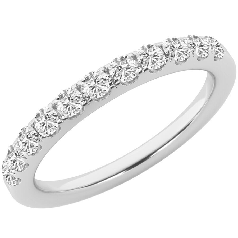 Brilliant Diamond 0.50 Carat 14k White Gold Diamond Ring For Women | Lab Grown Diamond | 11- Stone A