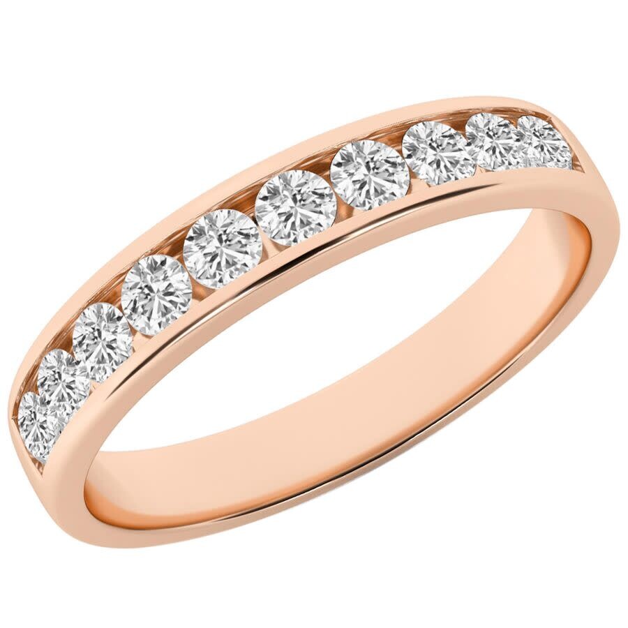 Brilliant Diamond 0.50 Carat Lab Grown Diamond Wedding Anniversary Band For Women  10 Stone Stackabl