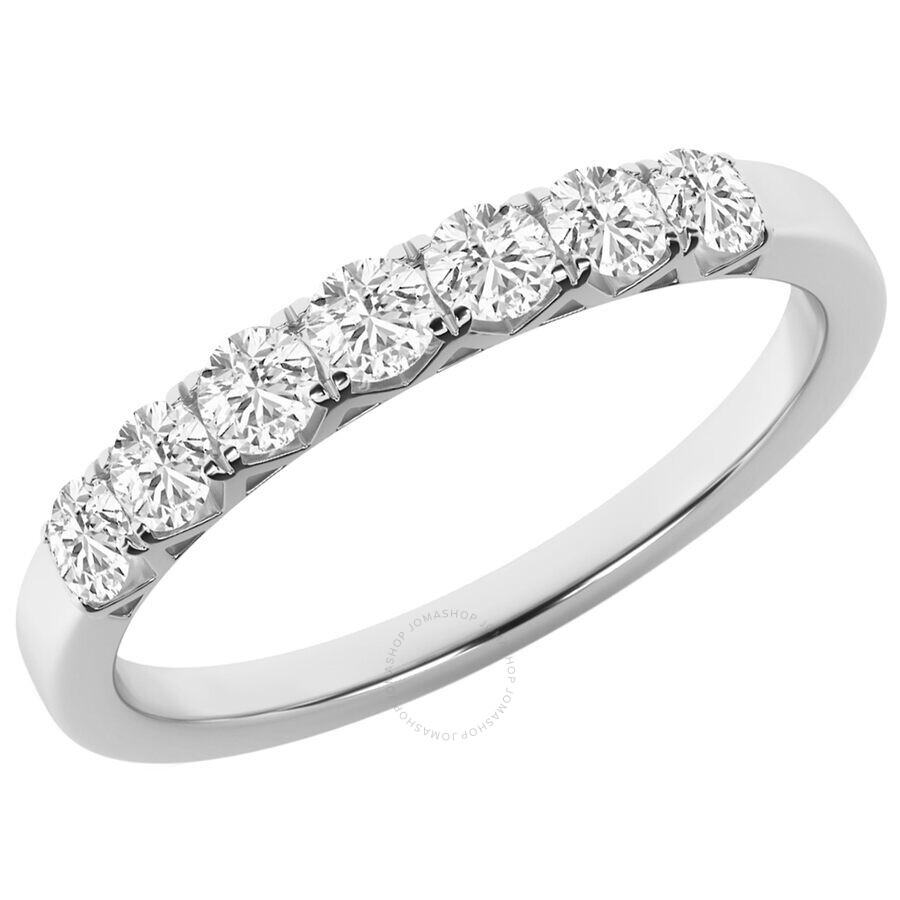Brilliant Diamond 0.50 Carat Lab Grown Diamond Wedding Anniversary Band For Women 7 Stone Stackable