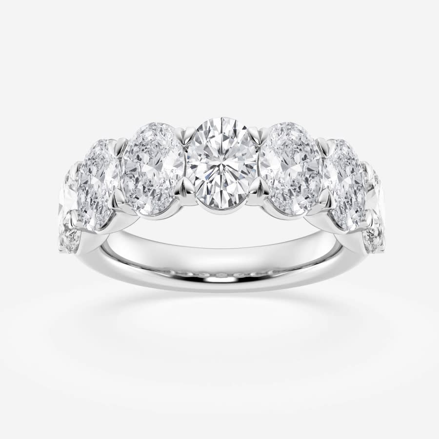 14K White Gold 5/8 Cttw Round Brilliant-Cut Lab Grown Diamond Classic 4-Prong Push Back Stud Earrings (F-G Color, Vs1-Vs2 Clarity) main image 1