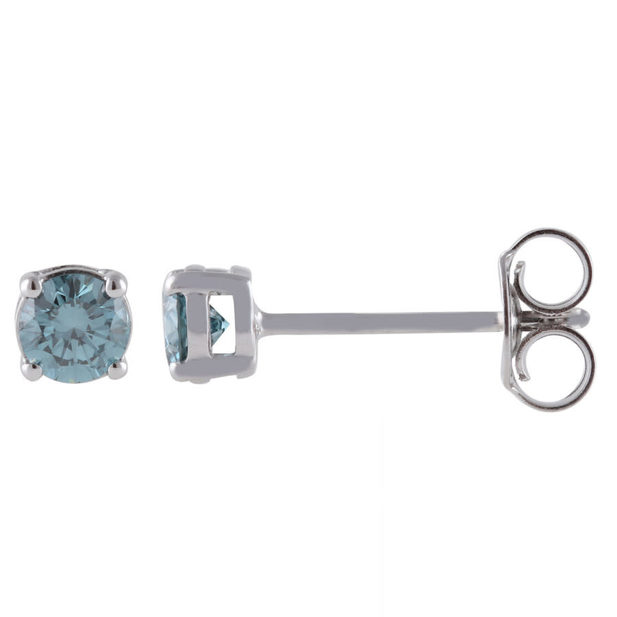 Brilliant Diamond 14kt White Gold 0.40 Carat Lab Grown Diamond Stud Earrings For Women In White