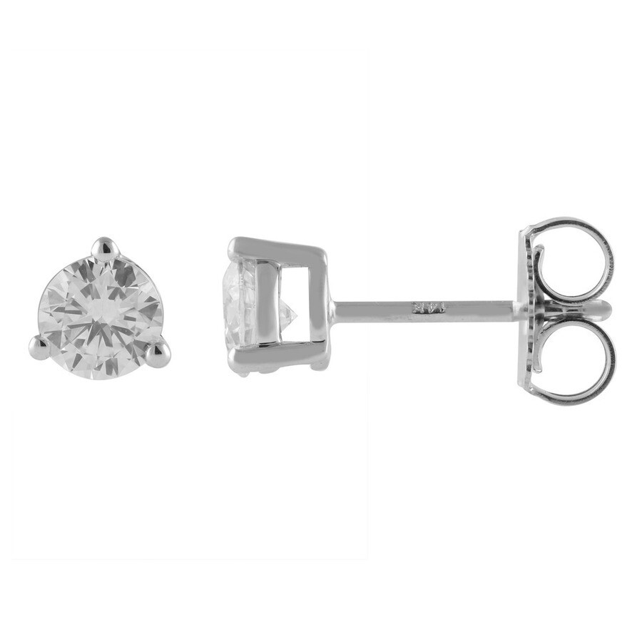 Brilliant Diamond 14kt White Gold 0.70 Carat Lab Grown Diamond Stud Earrings For Women In White