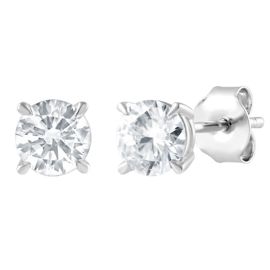 Brilliant Diamond 14kt White Gold 1.25 Carat Lab Grown Diamond Stud Earrings For Women In White