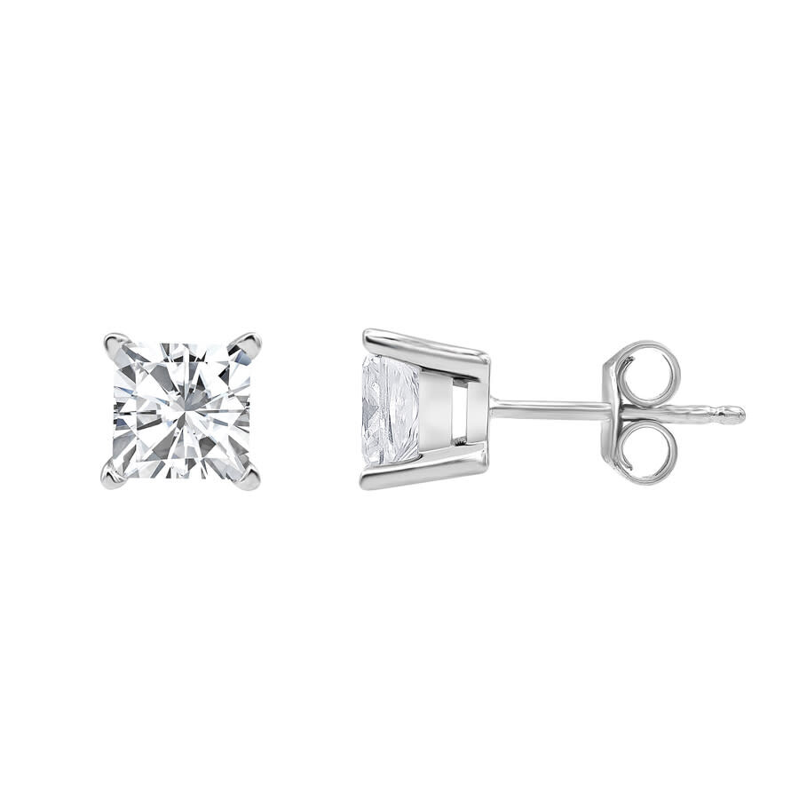 Brilliant Diamond 14kt White Gold 2.00 Carat Lab Grown Diamond Stud Earrings For Women In White
