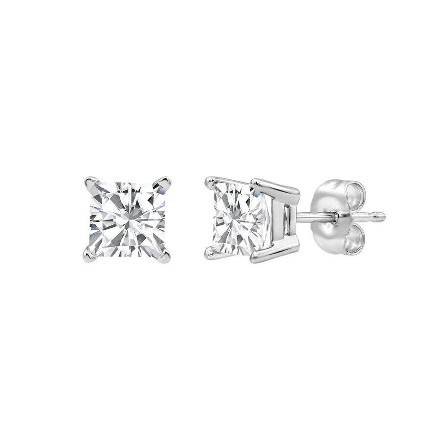 Brilliant Diamond 14kt White Gold 2.00 Carat Lab Grown Diamond Stud Earrings For Women In White