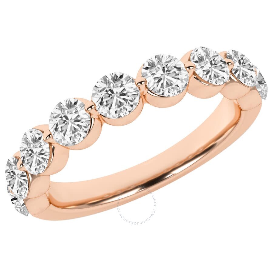 Brilliant Diamond 1.50 Carat Lab Grown Diamond Ring Wedding Anniversary Band For Women| 9 Stone Stac