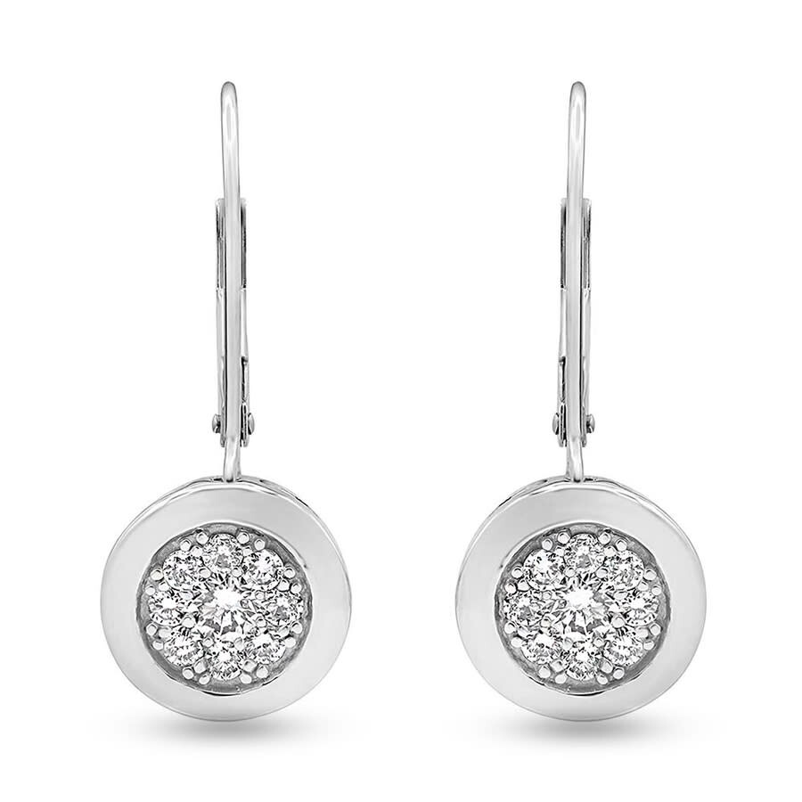 Brilliant Diamond Sterling Silver 0.70 Carat Lab Grown Diamond Drop Earrings For Women In White