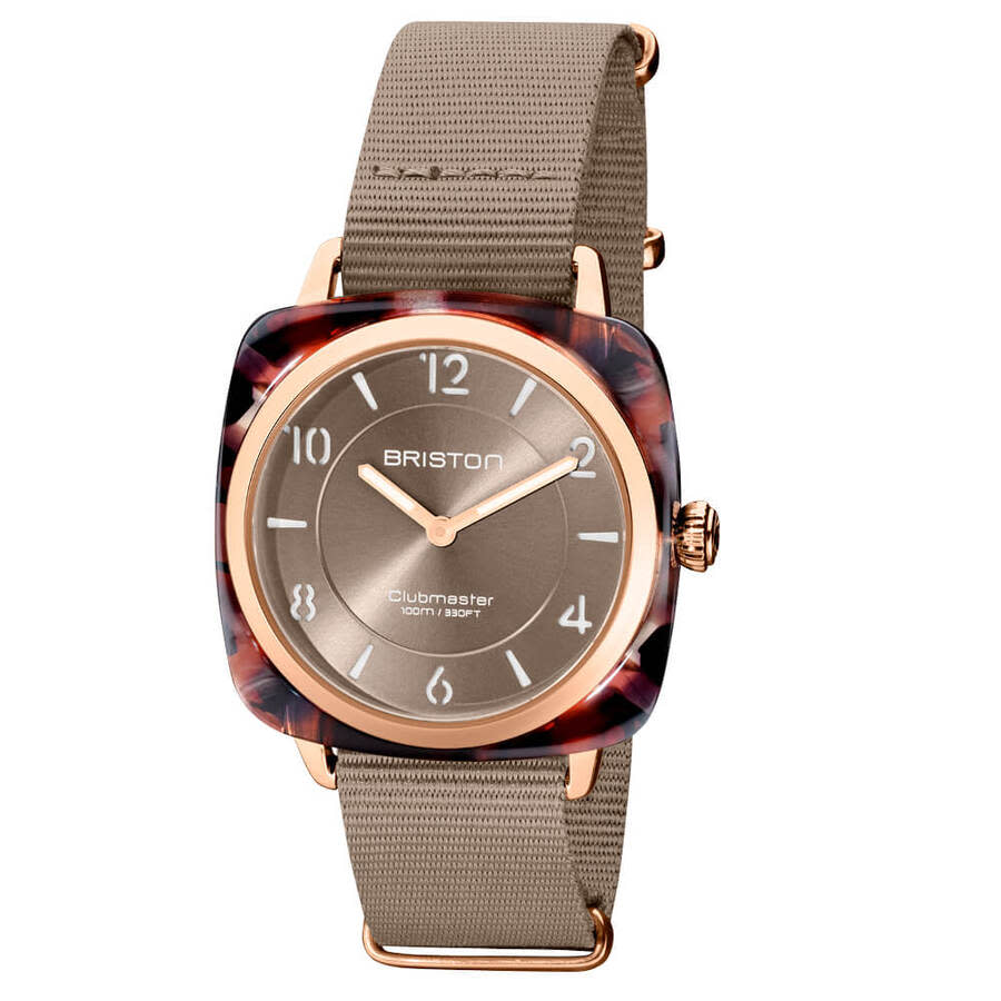 Briston Clubmaster Beige Dial Unisex Watch 21536.PRA.UBR.30.NT