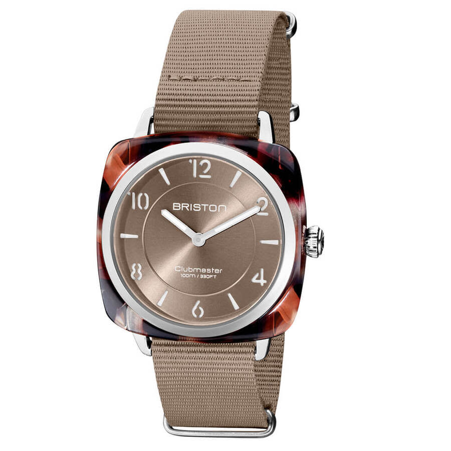 Briston Clubmaster Beige Dial Unisex Watch 21536.SA.UBR.30.NT