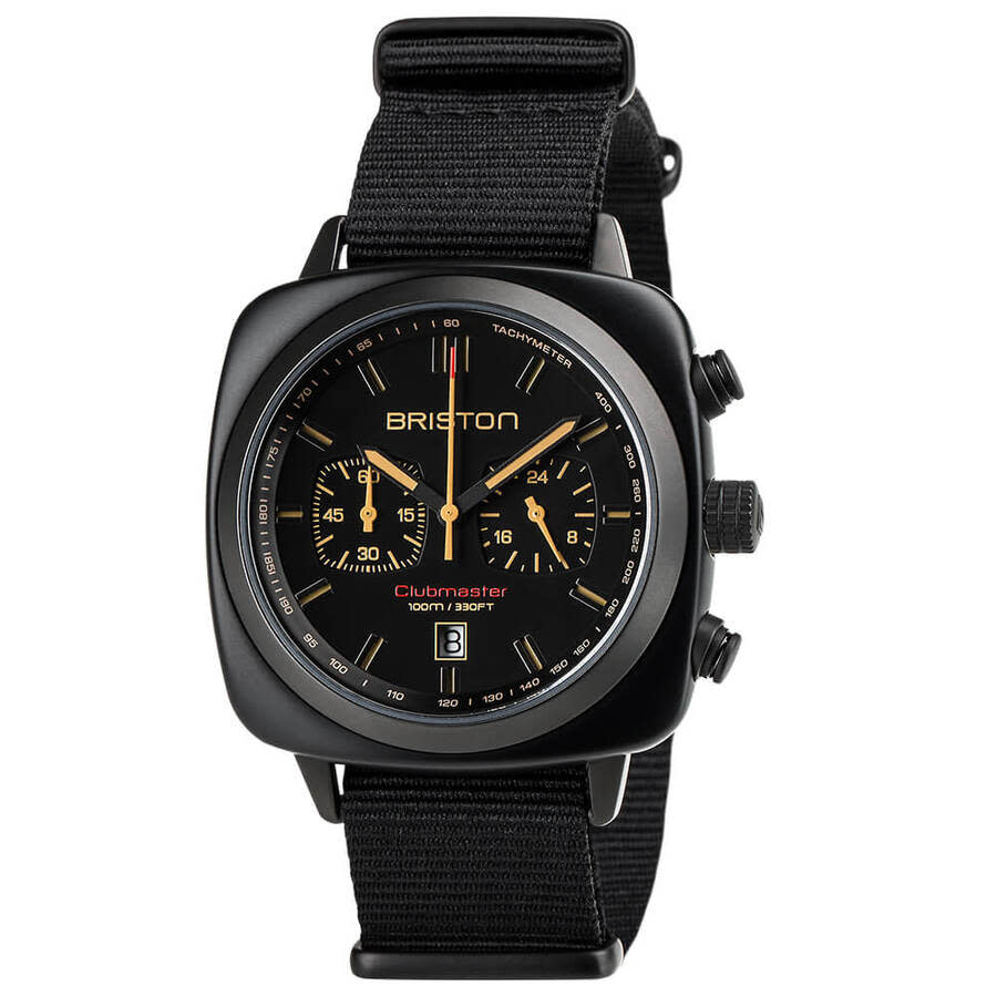 Briston Clubmaster Black Dial Men's Watch 18142.PBAM.BS.4.NB