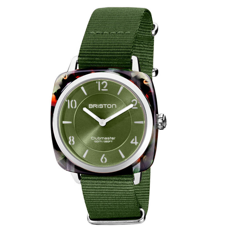 Briston Clubmaster Green Dial Unisex Watch 21536.SA.UG.26.NOL