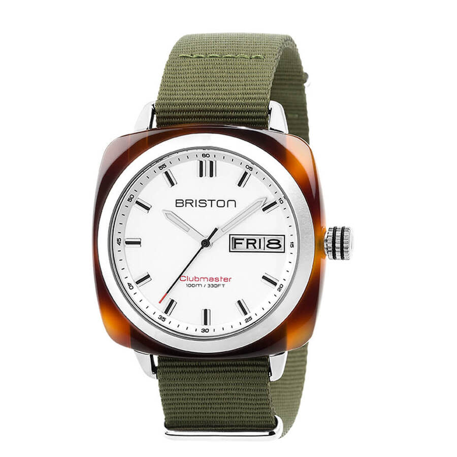 Briston Clubmaster White Dial Men's Watch 17342.SA.TS.2.NGA