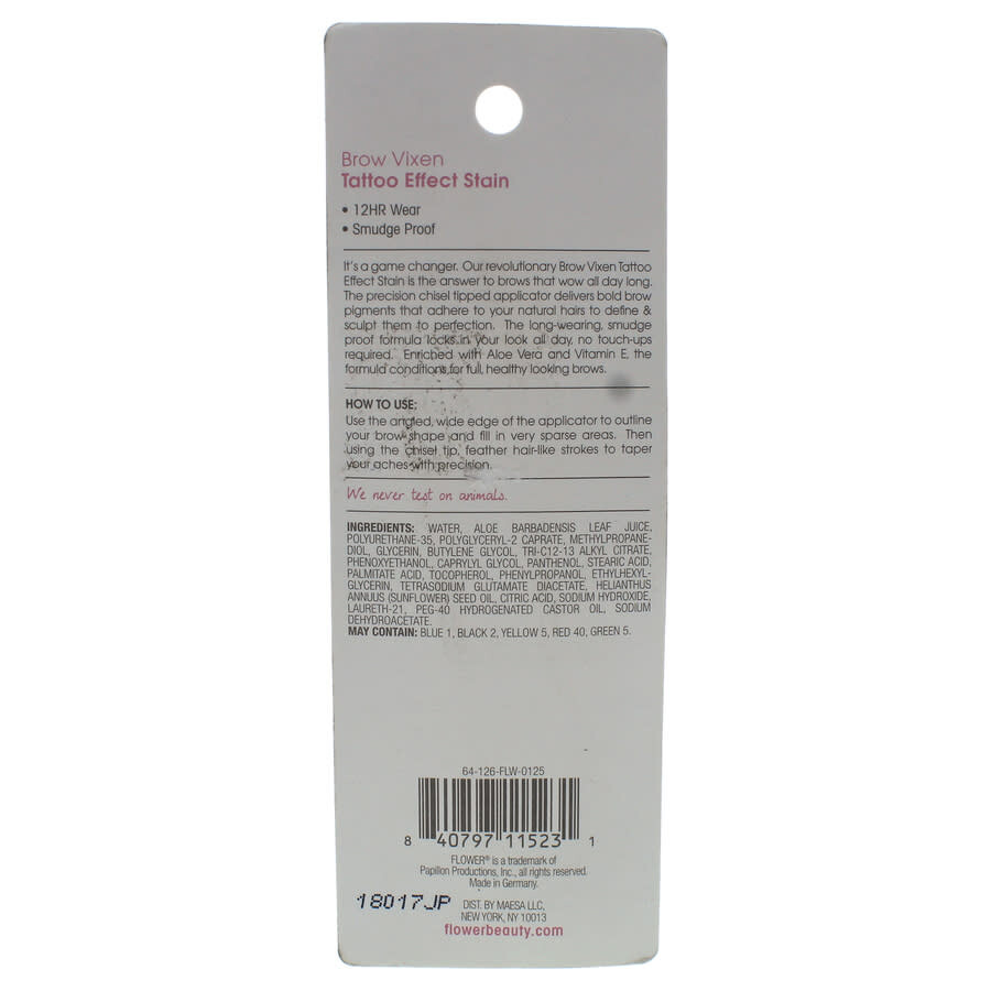 Flower Beauty Brow Vixen Tattoo Effect Brow Stain - Bv1 Blonde By  For Women - 0.034 oz Eyebrow
