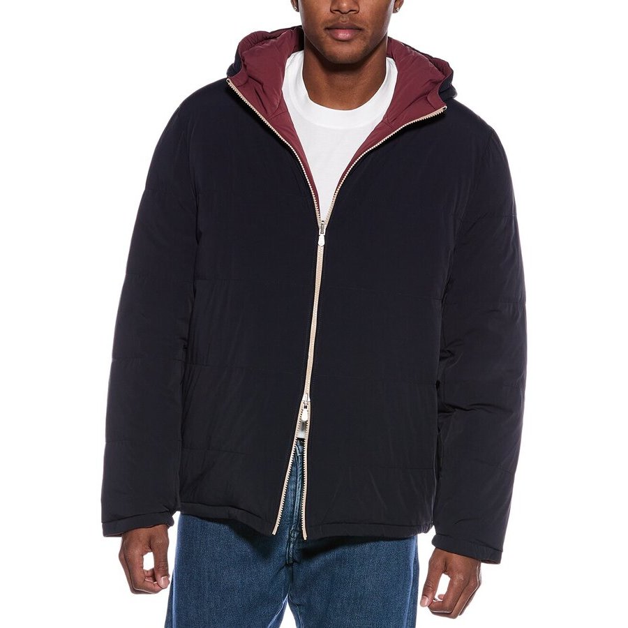 Brunello Cucinelli Men's Navy Hooded Zip Jacket, Size XS