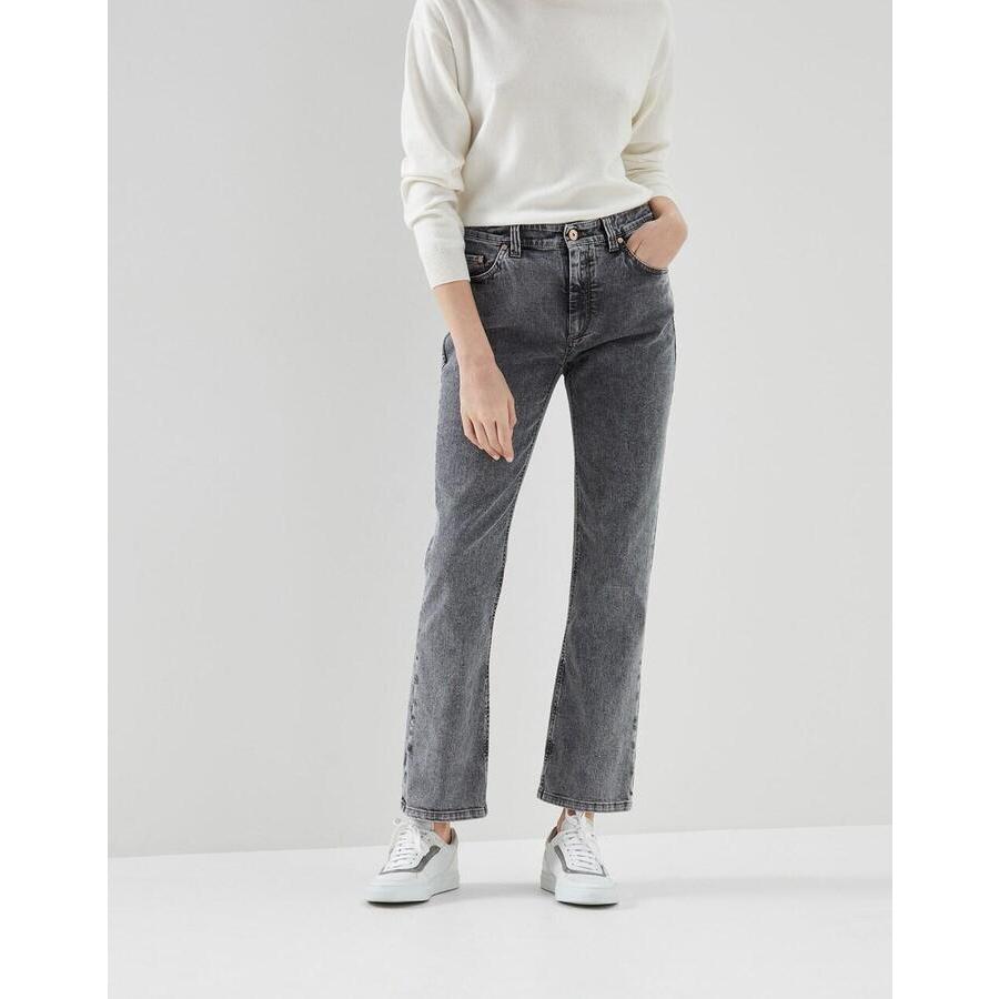 Brunello Cucinelli Slate Straight-Leg Denim Trousers, Brand Size