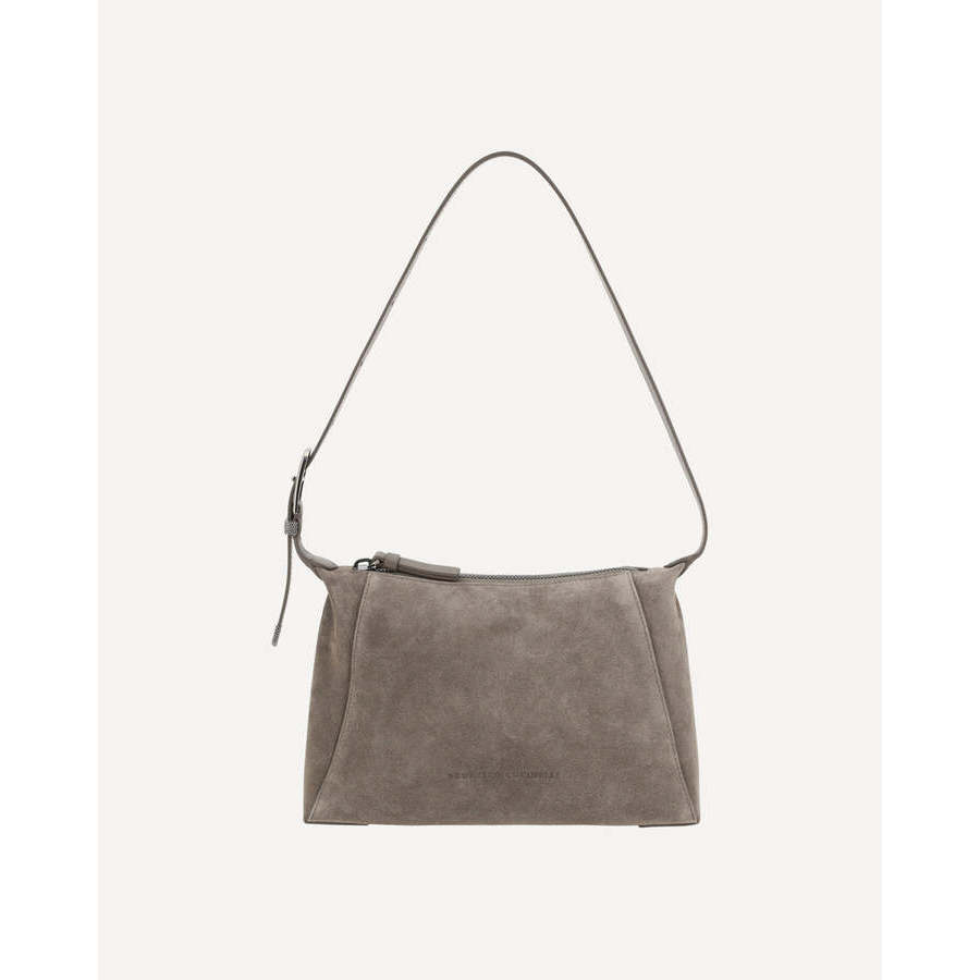 Brunello Cucinelli Taiga Suede Shoulder Bag MBHID2663_C8187