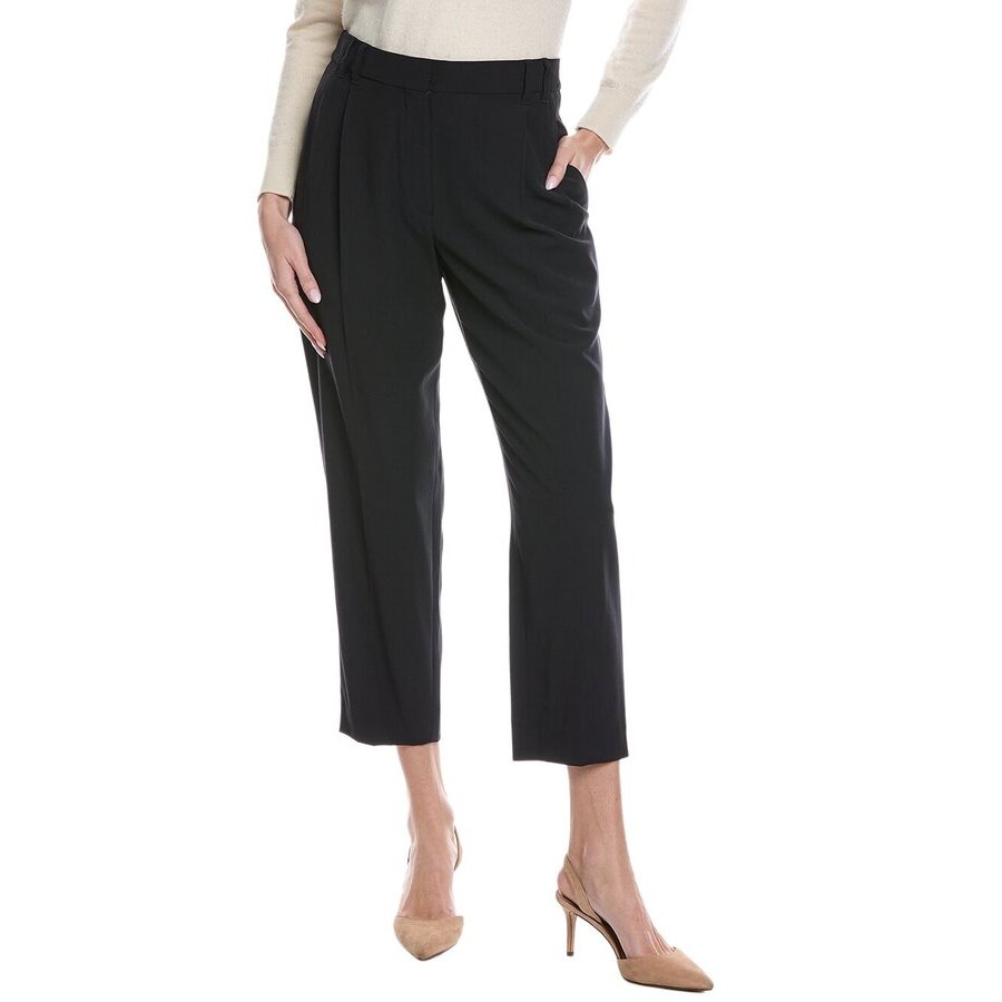 Brunello Cucinelli Womens Blue Wool Blend Trousers, Size 42
