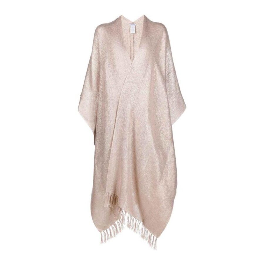 Brunello Cucinelli Womens Blush Beige Linen Blend Scarf