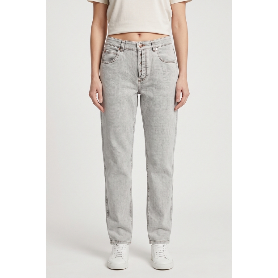 BRUNELLO CUCINELLI モニーレ　ロールアップデニムパンツ 38 Brunello Cucinelli Women'S Pants Mh186P5755_C8332 Nwt, Size 10