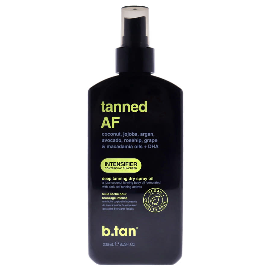 B.tan Tanned Af Intensifier Dry Tanning Oil 8 oz Skin Care 9347108003085