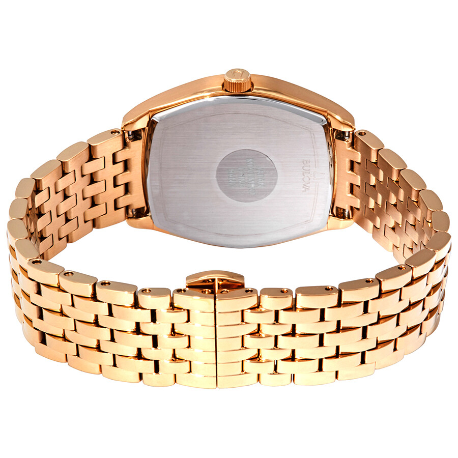 Bulova Ambassador White Dial Yellow Goldtone Ladies Watch 97M116 Ambassador Bulova