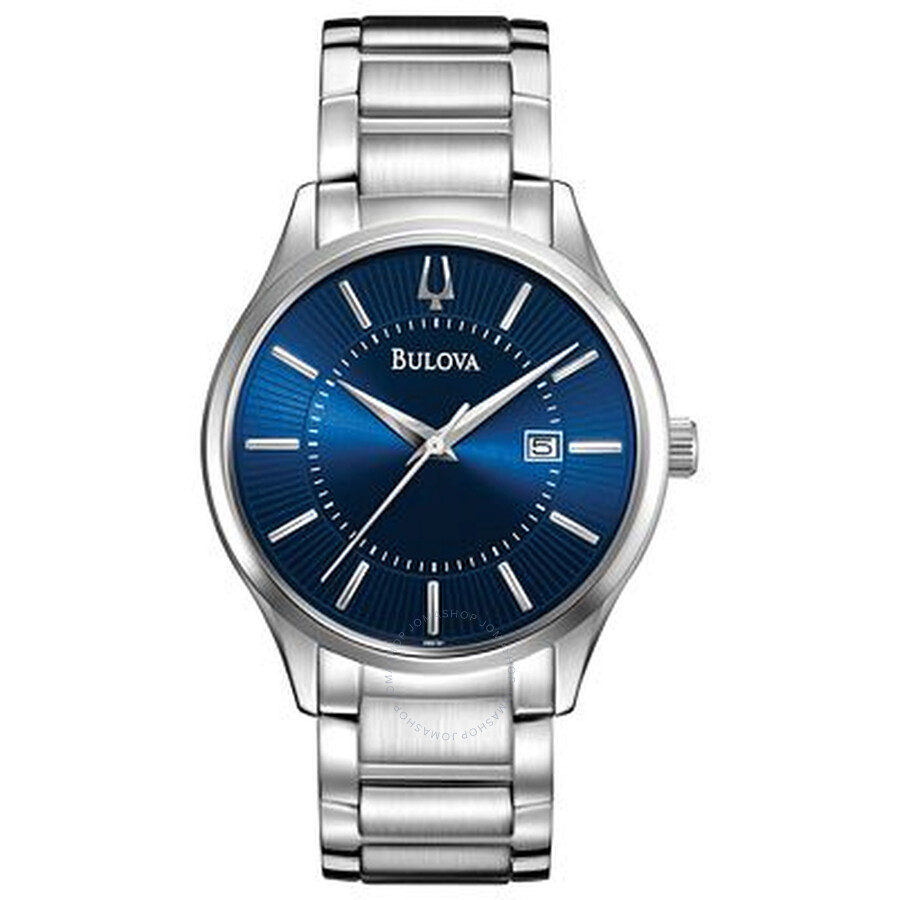 Bulova Blue Dial Stainless Steel Men's Watch 96B181 689710564042