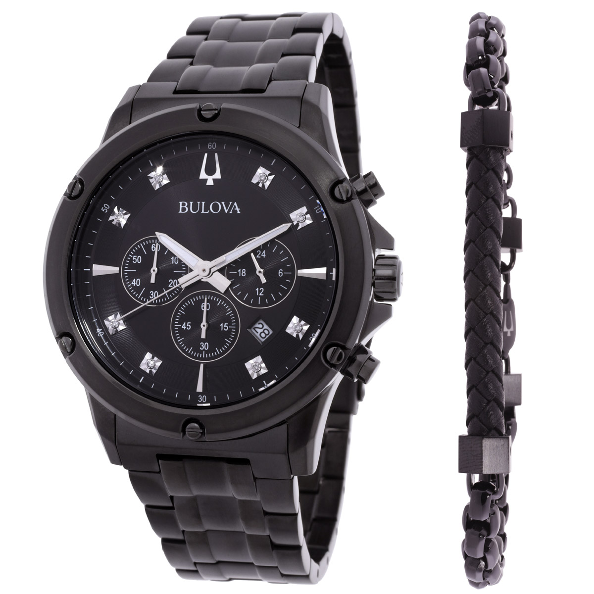 Fond De Montre Bulova Chronographe – Référence DIM 2579 – Acier Blanc Argenté – Occasion