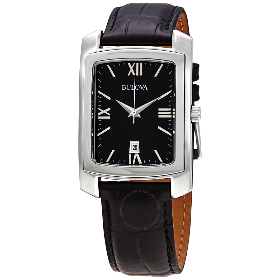 Bulova Classic Black Dial Men's Watch 96B269 042429548053 Watches