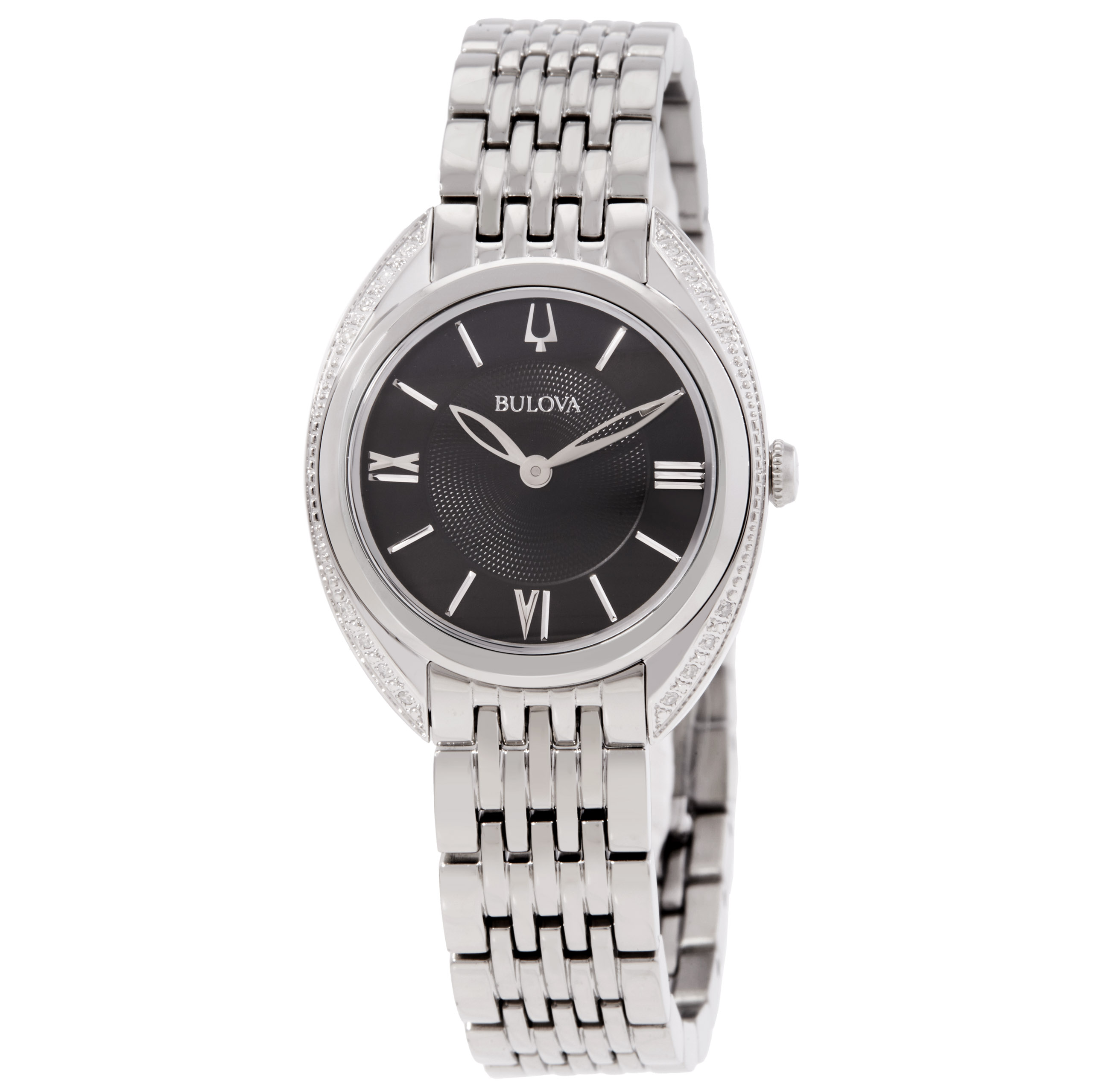 Bulova Classic Quartz Black Dial Ladies Watch 96R252