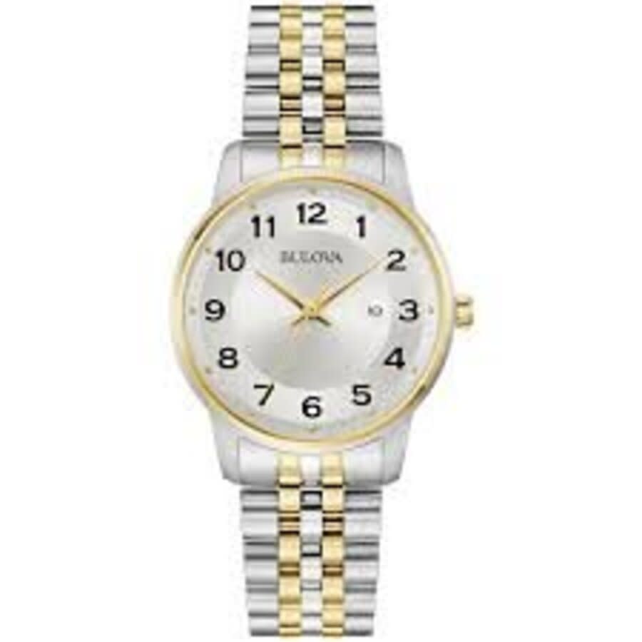 Bulova Classic Quartz Silver Dial Ladies Watch 98M139