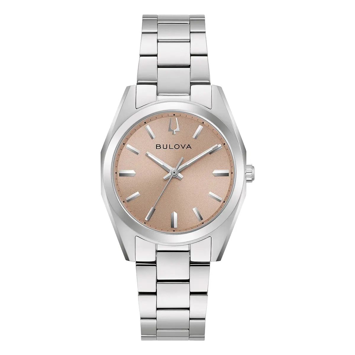 Bulova Classic Surveyor Quartz Brown Dial Ladies Watch 96L364