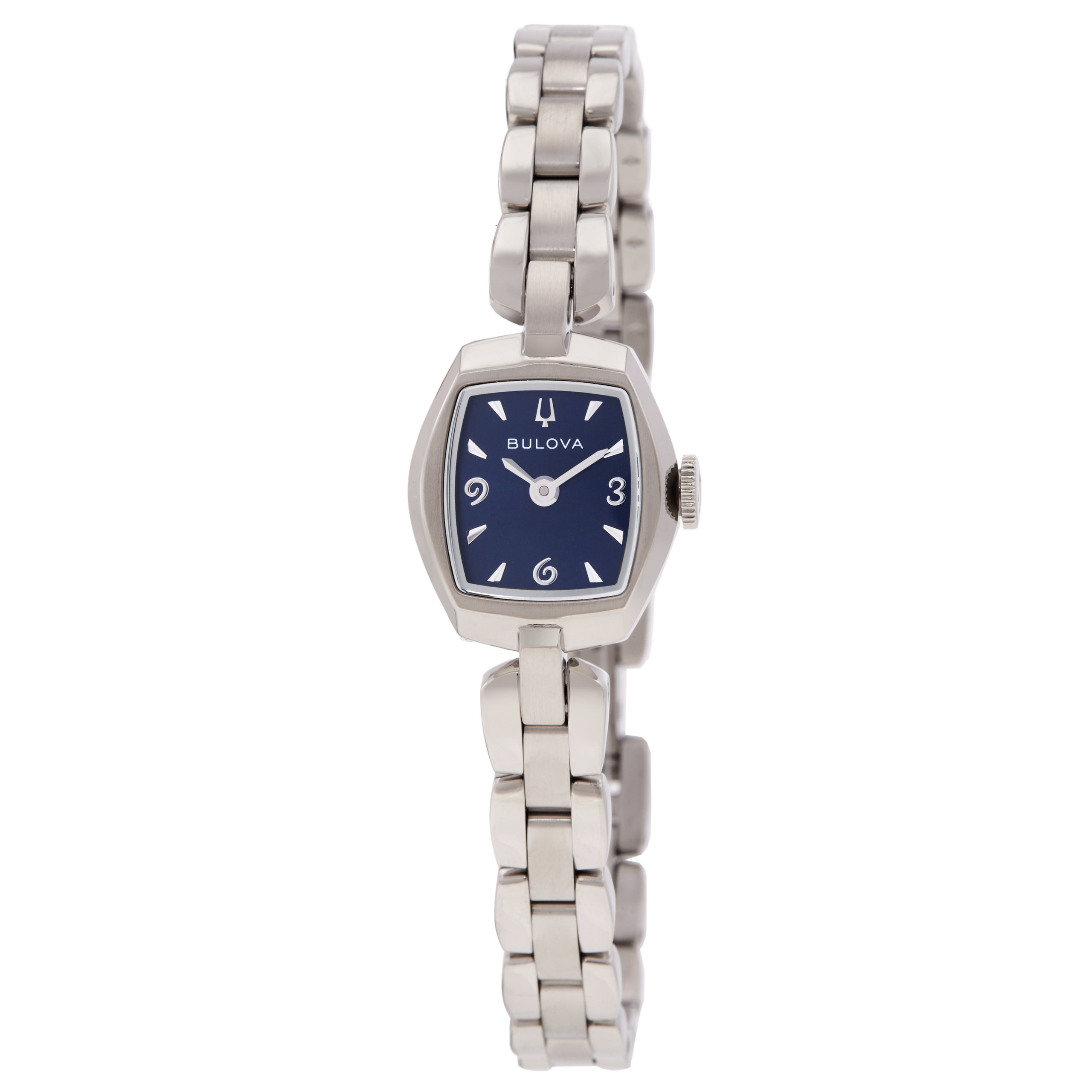 Bulova Goddess of Time Quartz Blue Dial Ladies Watch 96L361