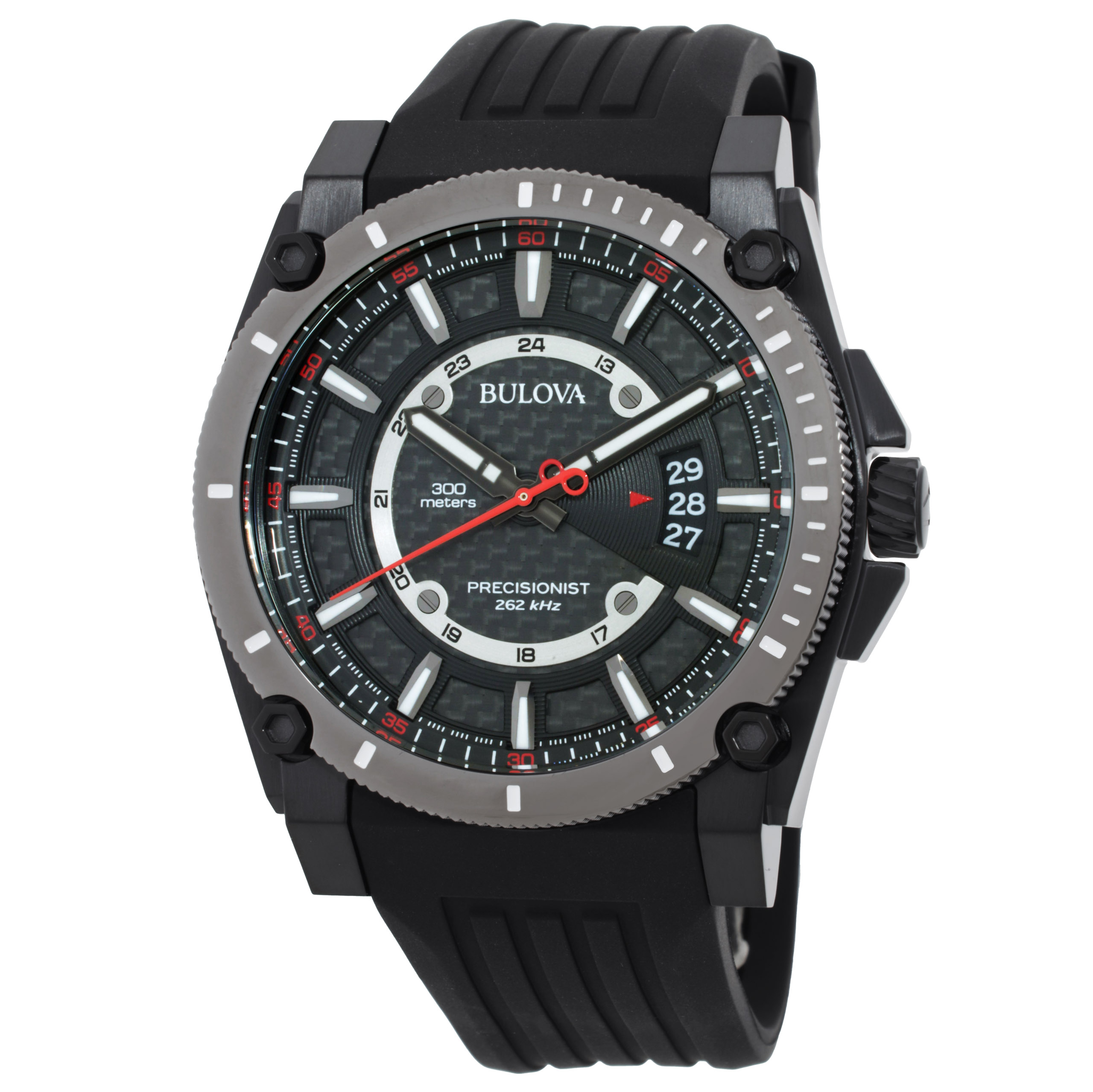 Bulova Icon High Performance Quartz Black Dial Men's Watch 98B417