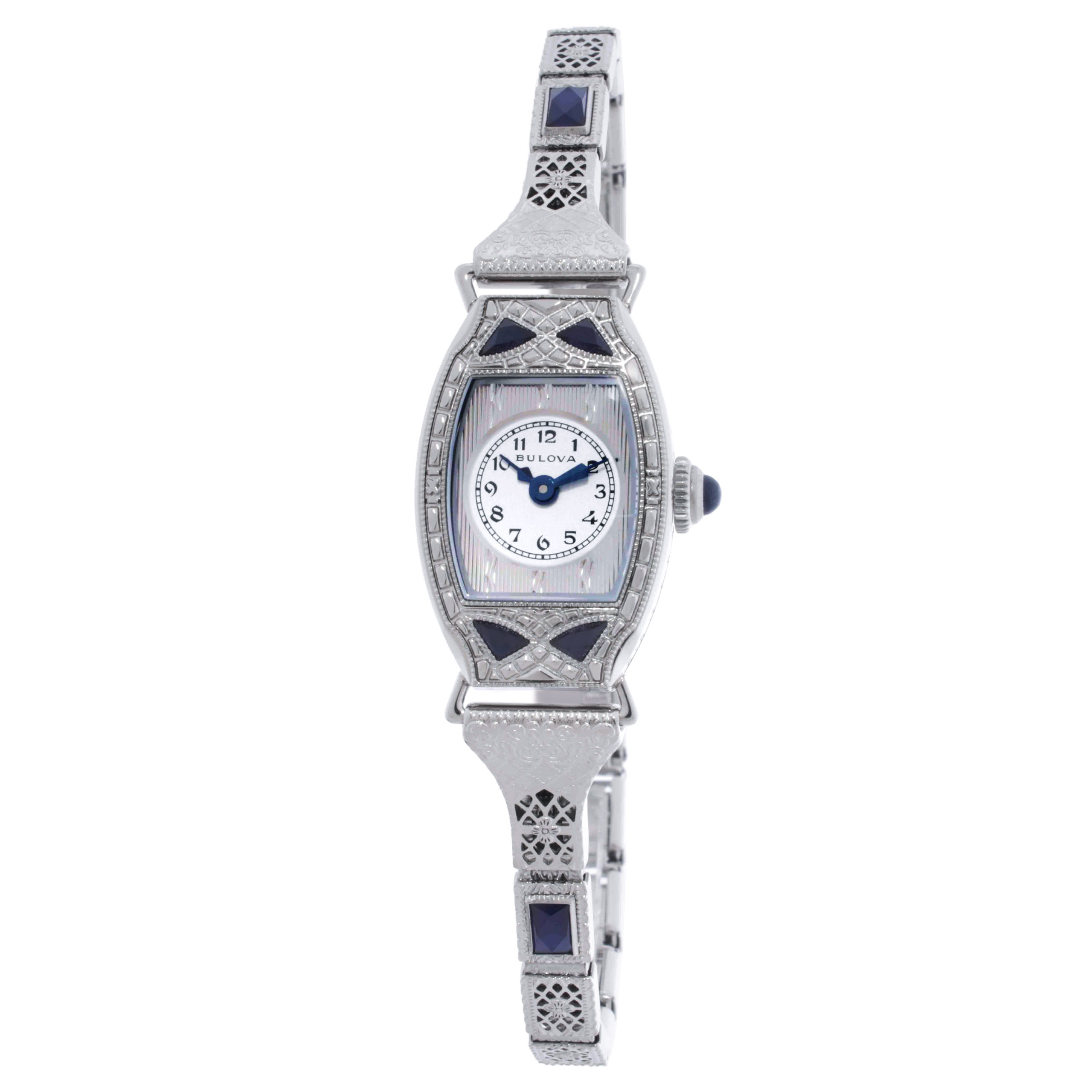 Bulova Limited Edition Miss America Quartz Silver Dial Ladies Watch 96L340