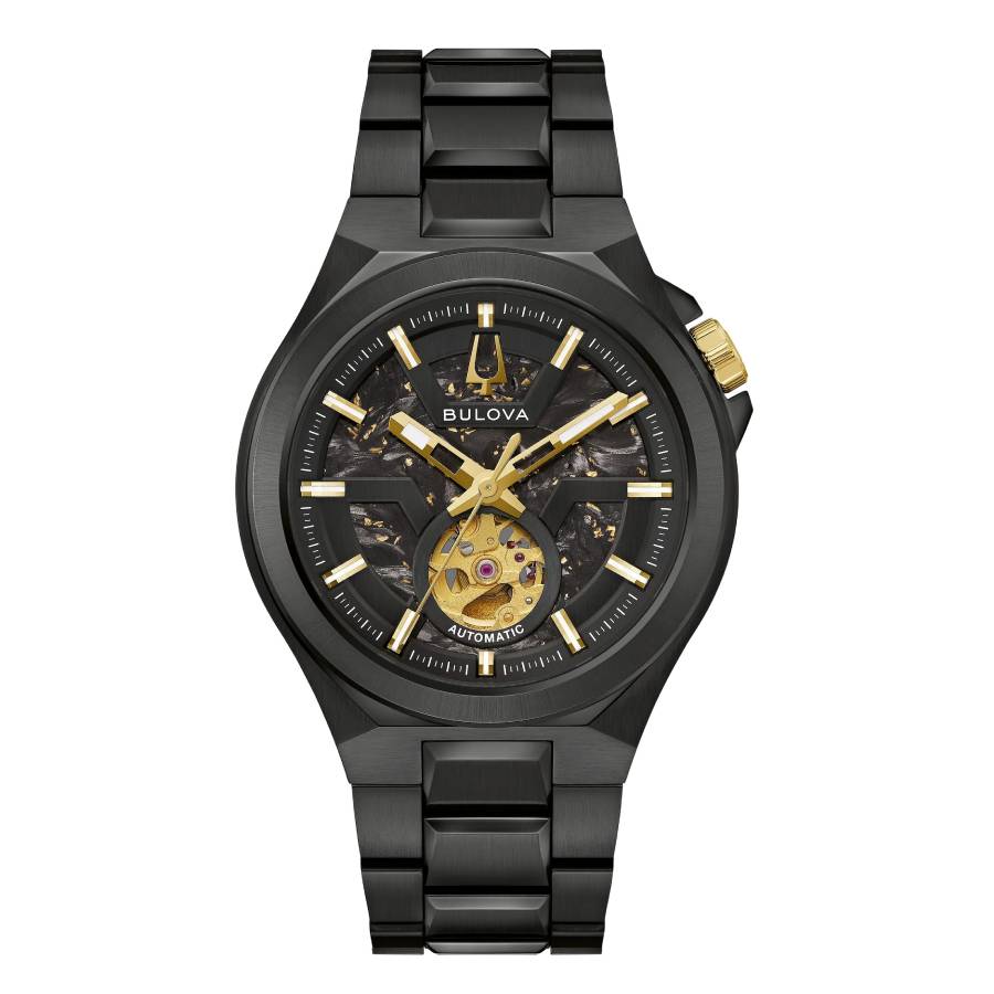 Bulova Maquina Automatic Black Dial Men's Watch 98A340