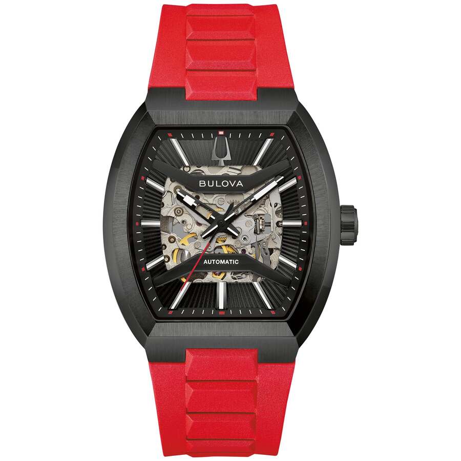 Bulova Maquina Automatic Black Dial Men's Watch 98A341