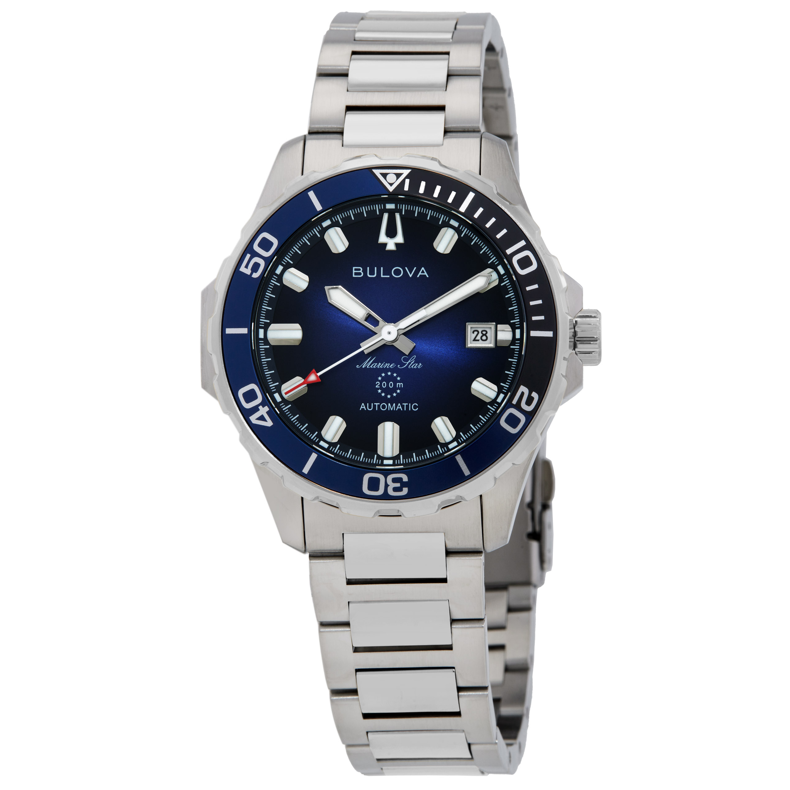 Bulova Marine Star Automatic Blue Dial Men's Watch 98B466