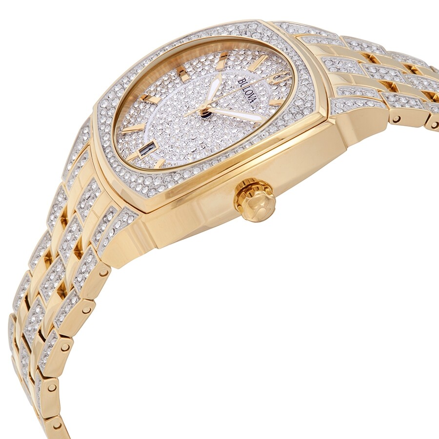 Bulova Phantom Crystal Pave Dial Men's Watch 98B323 Bulova Watches