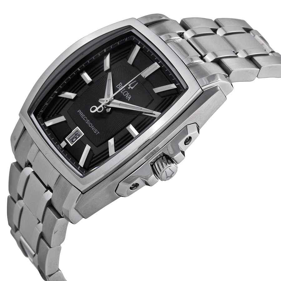 Bulova Precisionist Black MultiLevel Dial Stainless Steel Men's 96B144 Precisionist Bulova