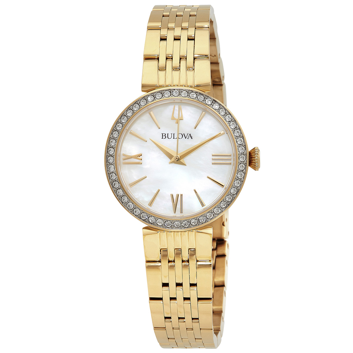 Bulova Quartz Crystal White Mother of Pearl Dial Ladies  display picture 3
