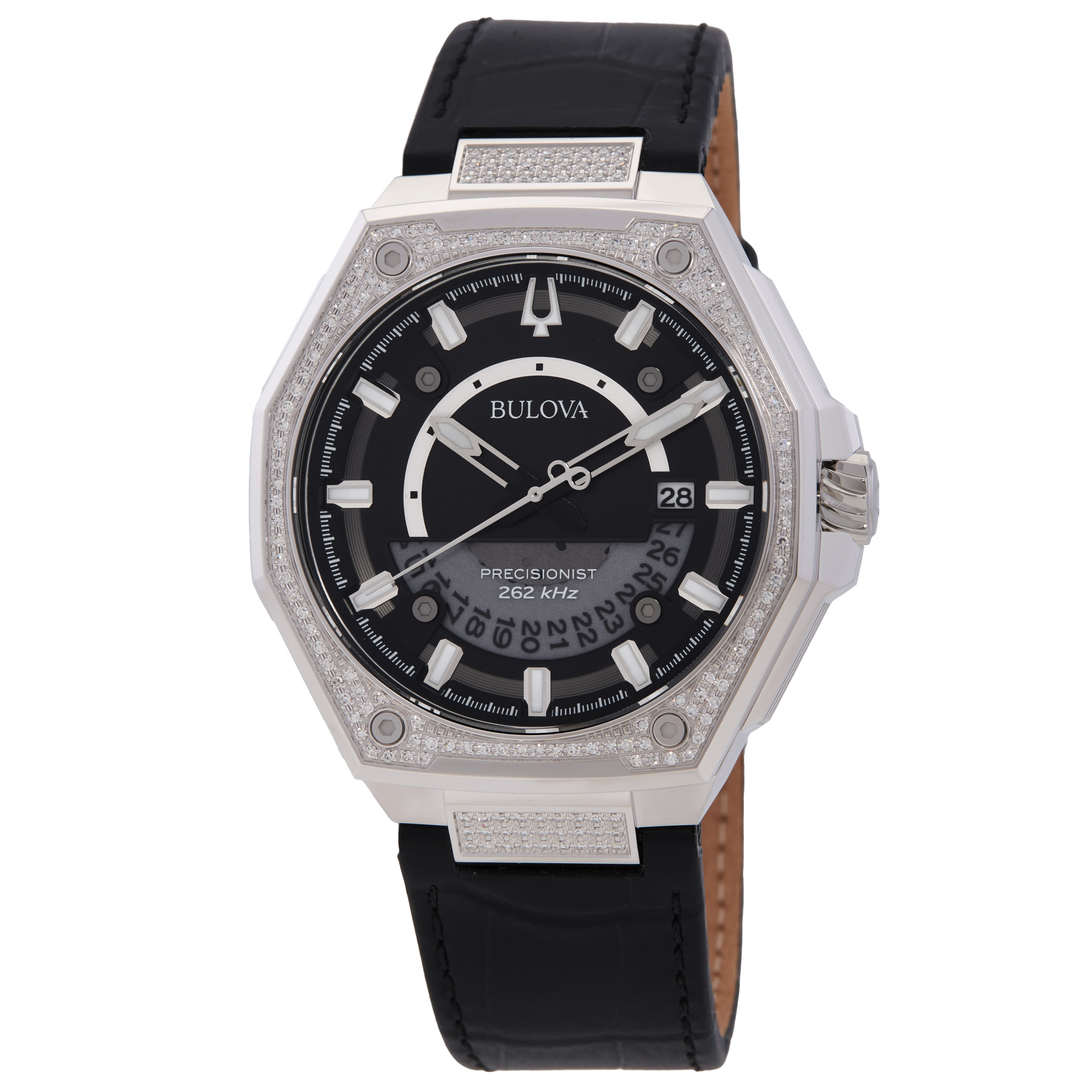 Bulova Series X Precisionist  Quartz Black Dial Men's Watch 96J121