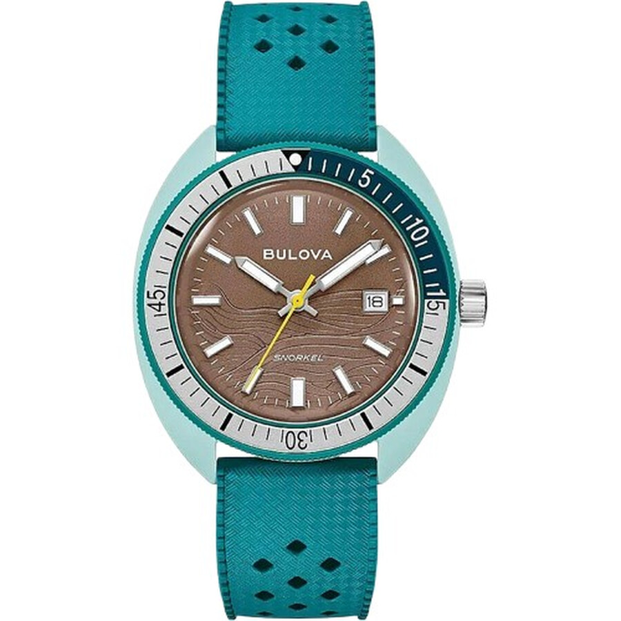 Shop Bulova Snorkel Sea Turtle Quartz Men's Watch 98B446 on Sale
